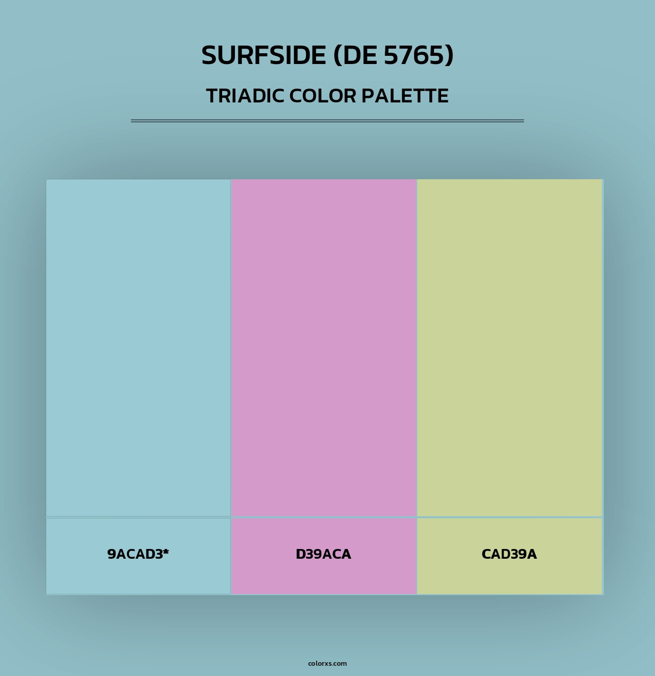 Surfside (DE 5765) - Triadic Color Palette