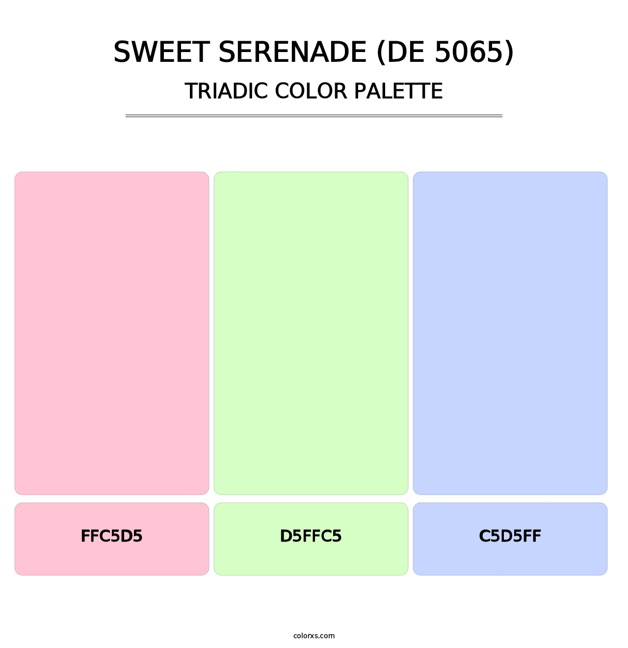 Sweet Serenade (DE 5065) - Triadic Color Palette