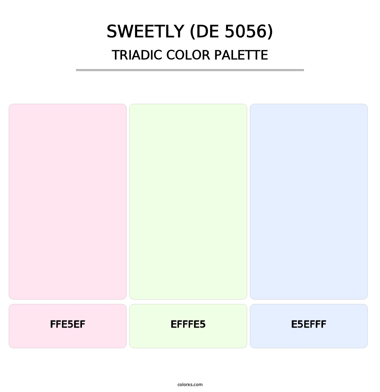 Sweetly (DE 5056) - Triadic Color Palette