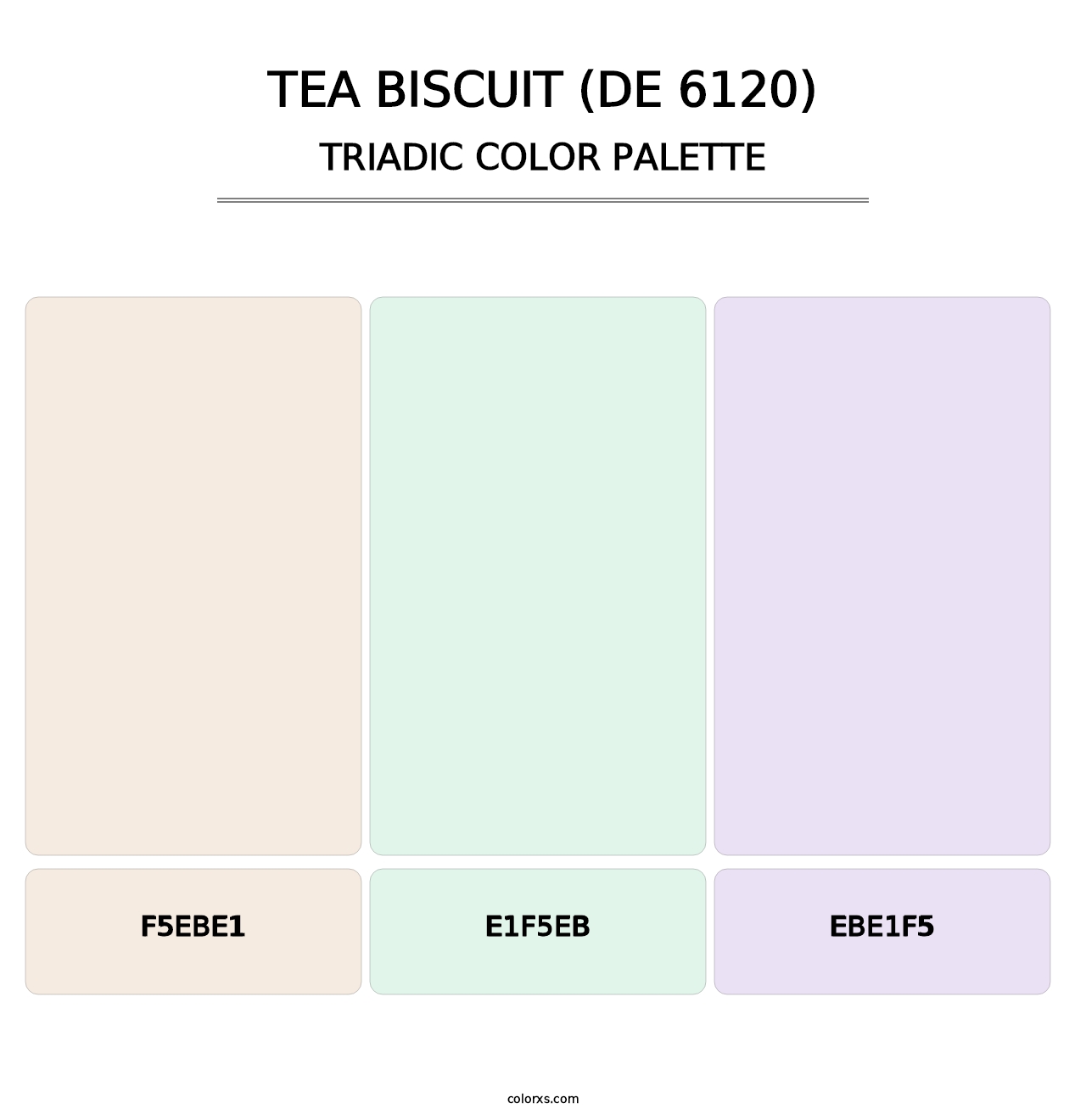Tea Biscuit (DE 6120) - Triadic Color Palette