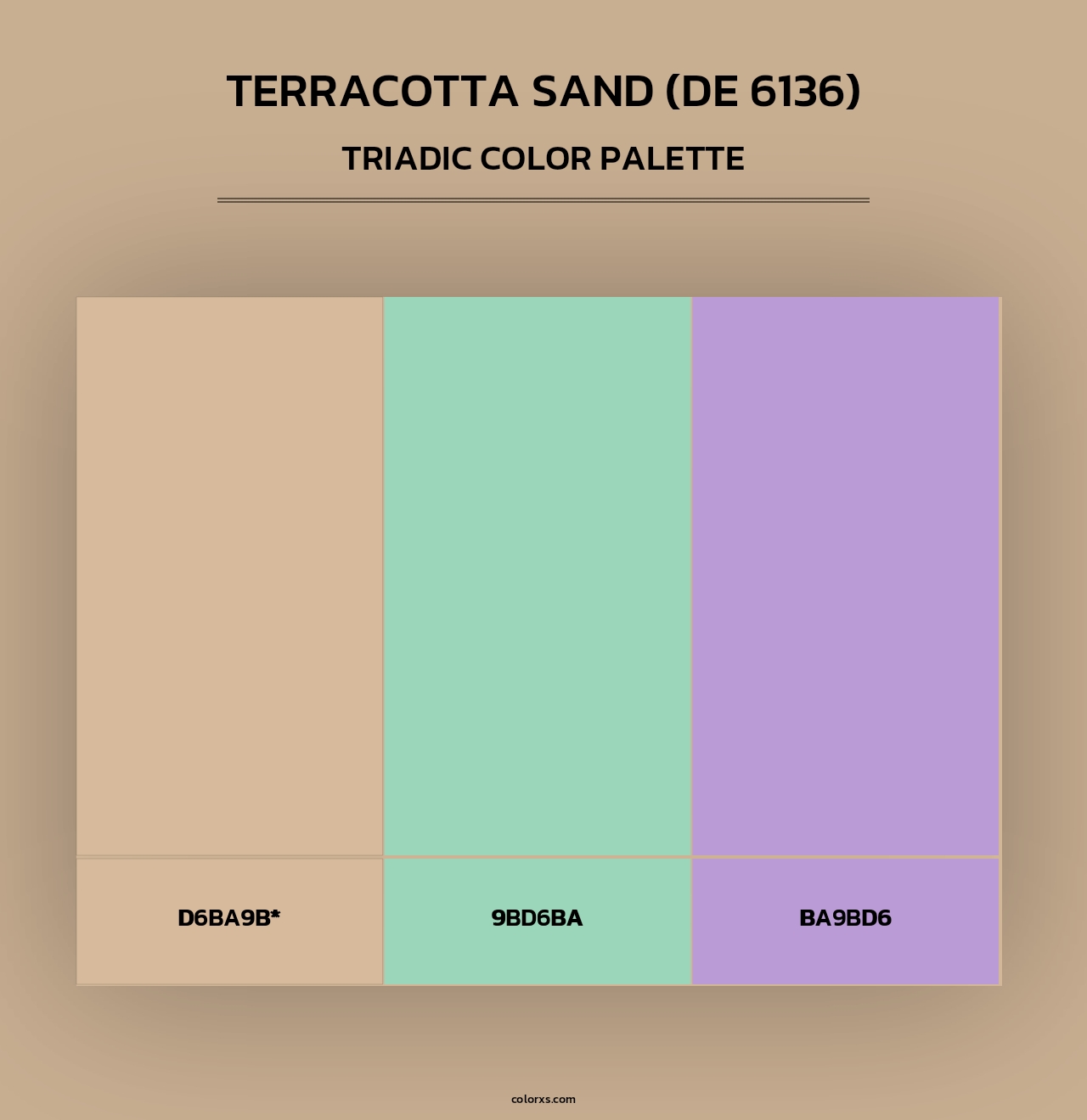 Terracotta Sand (DE 6136) - Triadic Color Palette