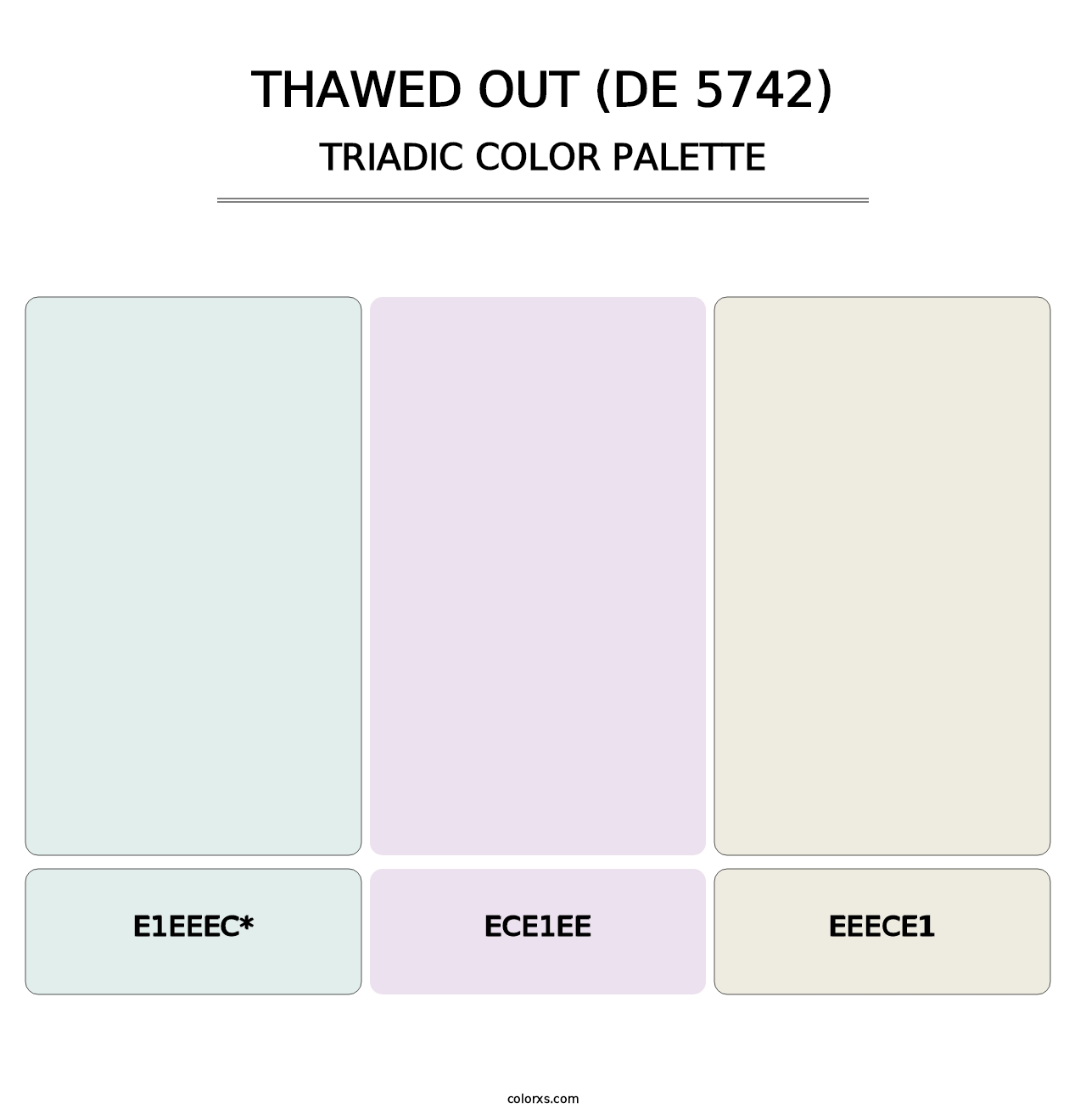 Thawed Out (DE 5742) - Triadic Color Palette