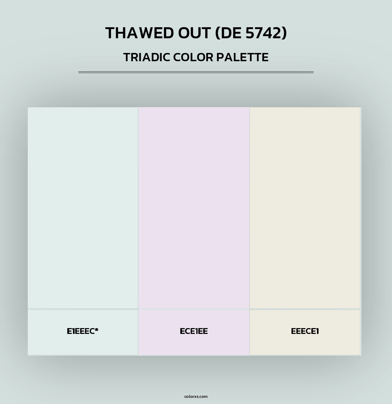 Thawed Out (DE 5742) - Triadic Color Palette