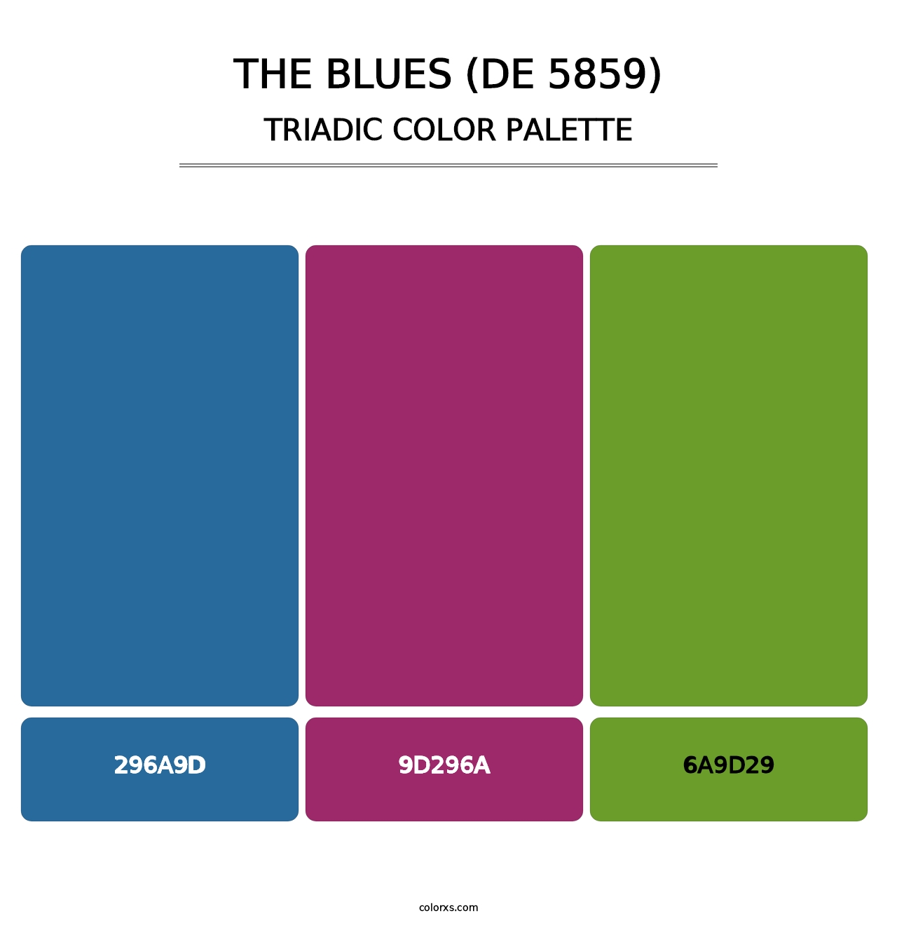 The Blues (DE 5859) - Triadic Color Palette