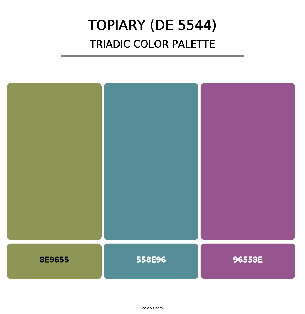 Topiary (DE 5544) - Triadic Color Palette