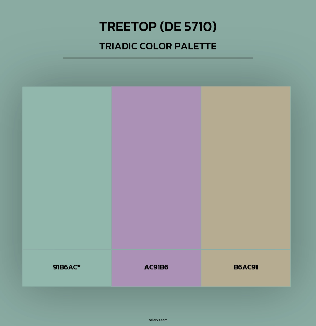 Treetop (DE 5710) - Triadic Color Palette