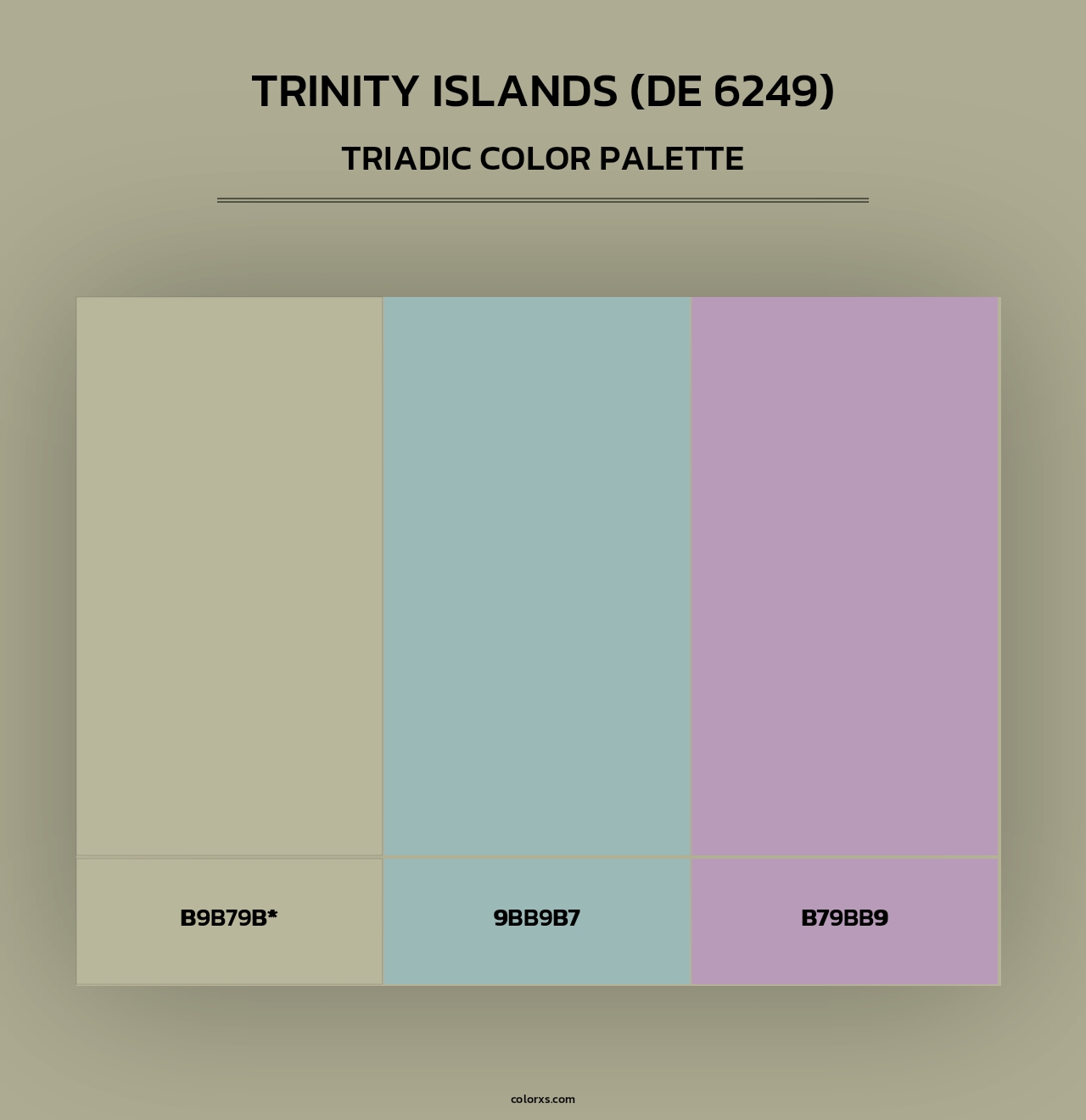 Trinity Islands (DE 6249) - Triadic Color Palette