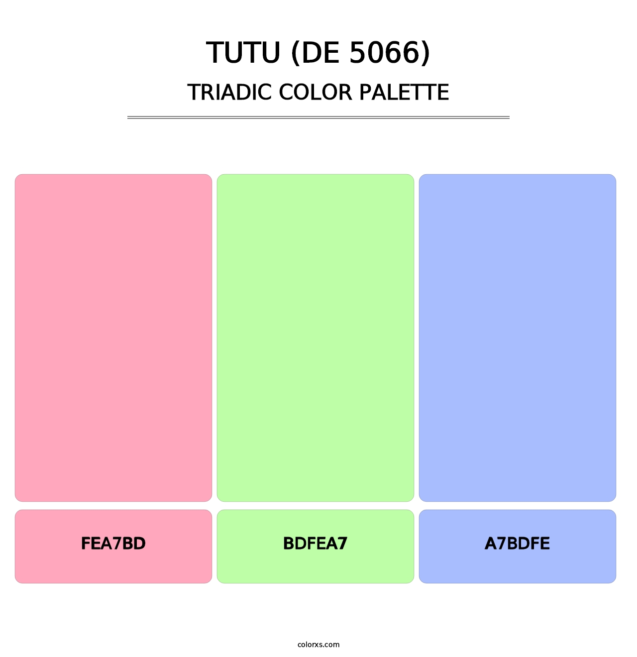 Tutu (DE 5066) - Triadic Color Palette