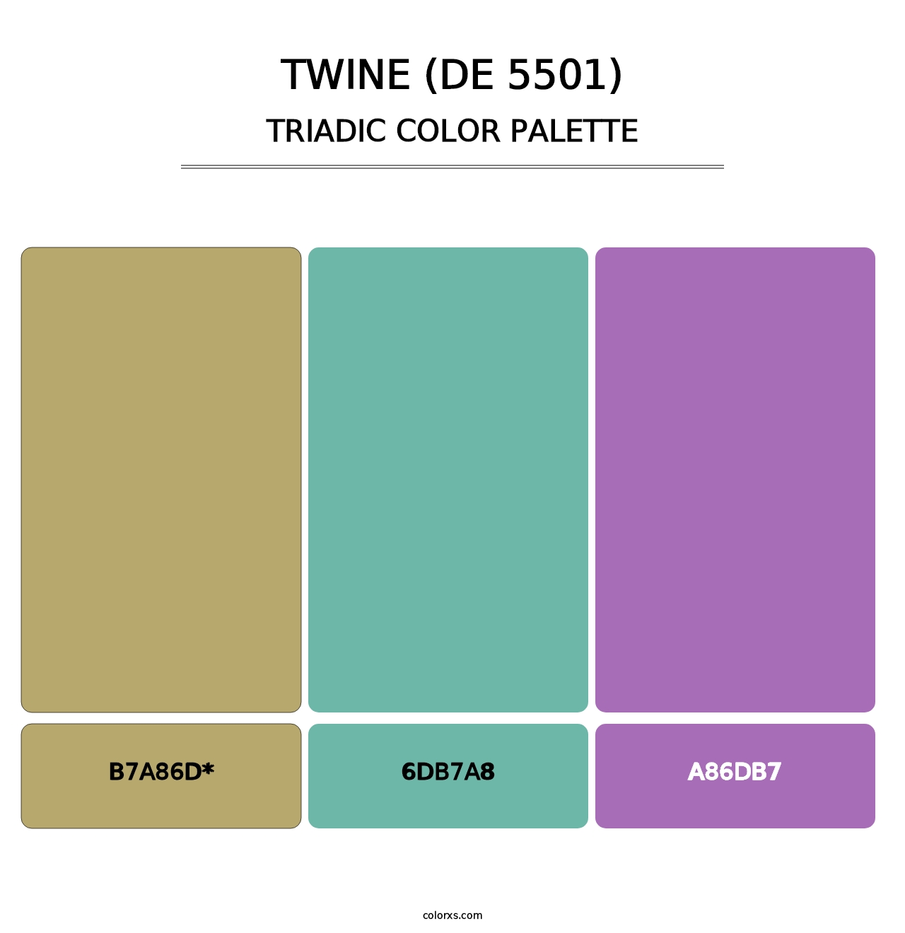 Twine (DE 5501) - Triadic Color Palette