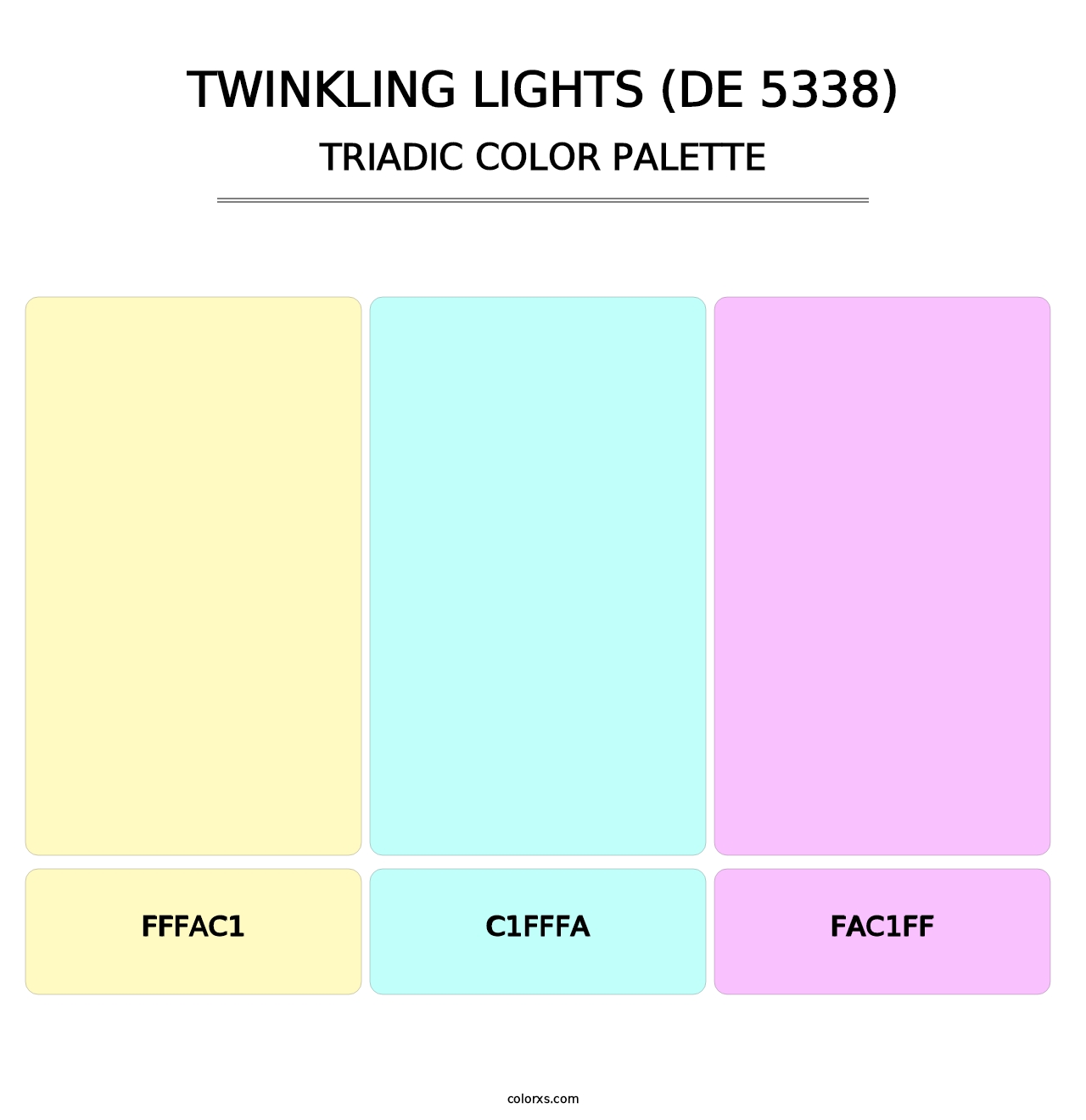 Twinkling Lights (DE 5338) - Triadic Color Palette