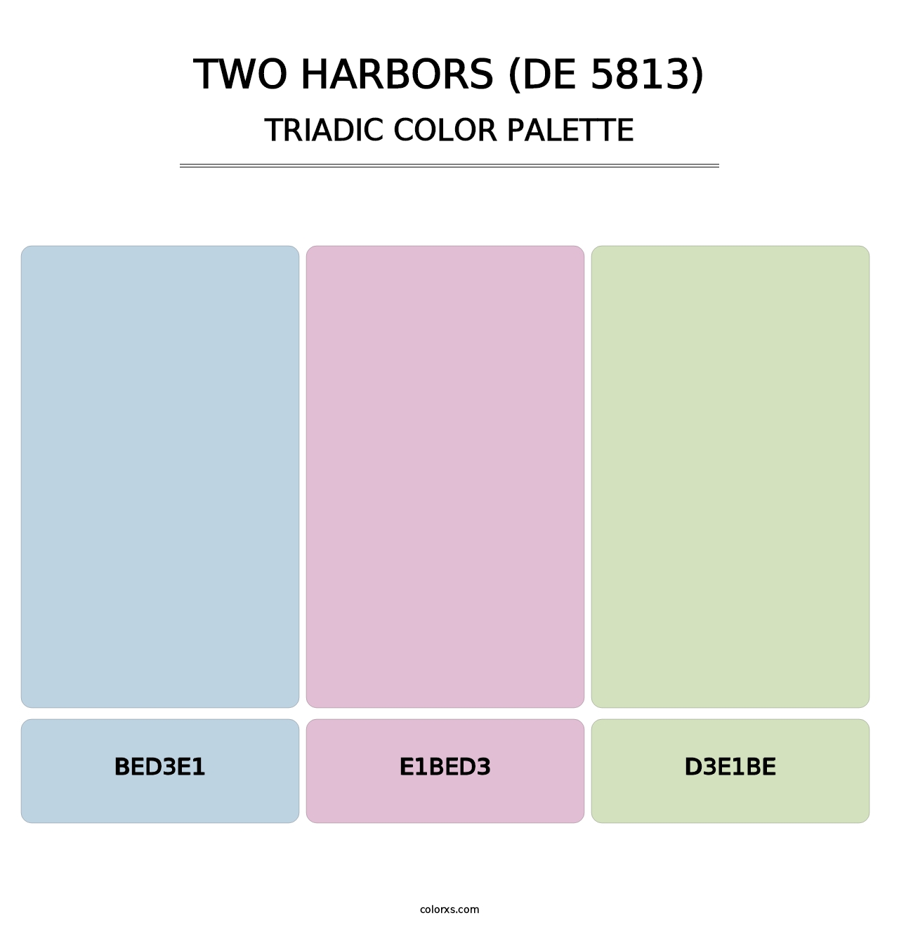 Two Harbors (DE 5813) - Triadic Color Palette
