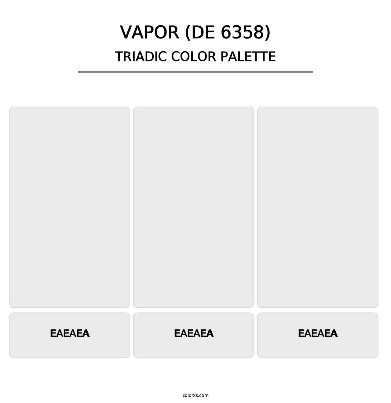 Vapor (DE 6358) - Triadic Color Palette