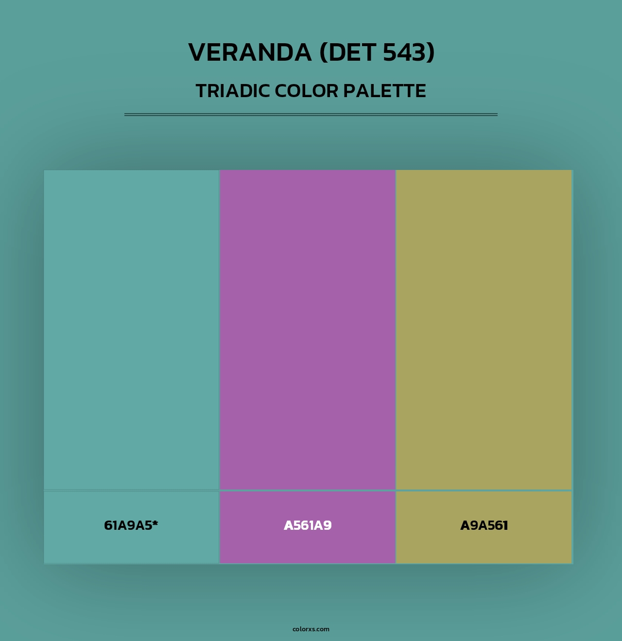 Veranda (DET 543) - Triadic Color Palette