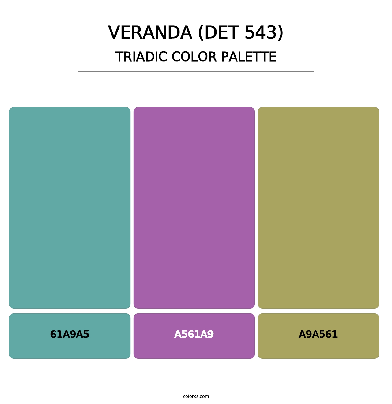 Veranda (DET 543) - Triadic Color Palette