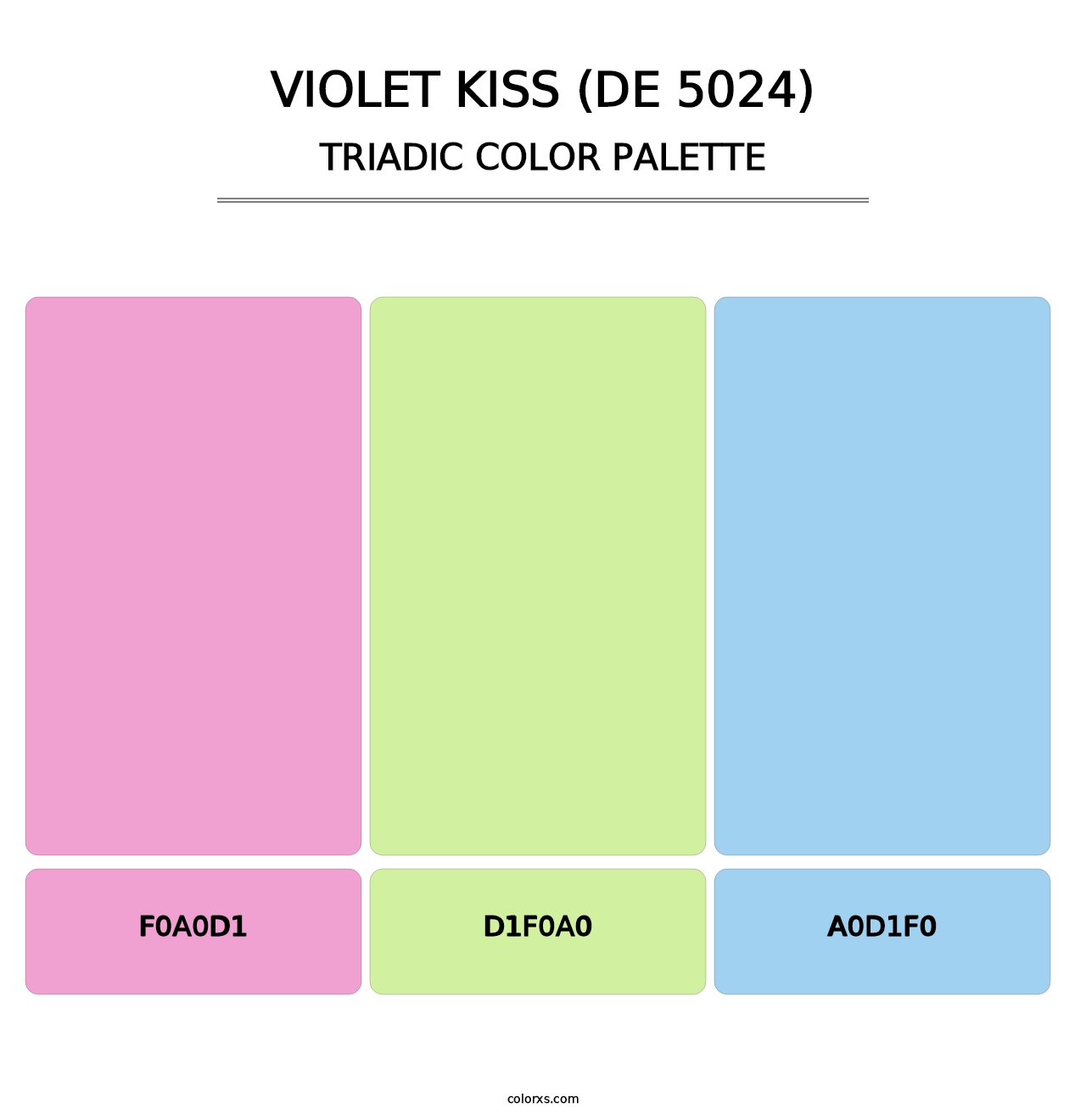 Violet Kiss (DE 5024) - Triadic Color Palette