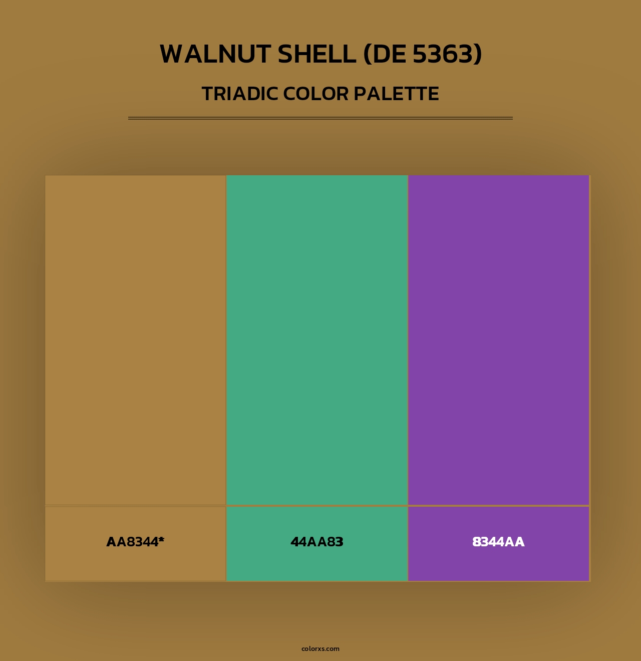 Walnut Shell (DE 5363) - Triadic Color Palette