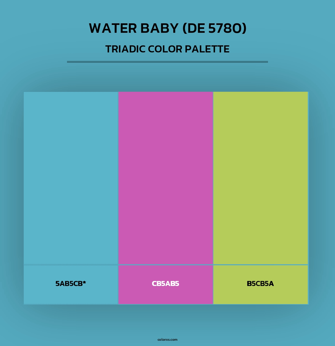 Water Baby (DE 5780) - Triadic Color Palette