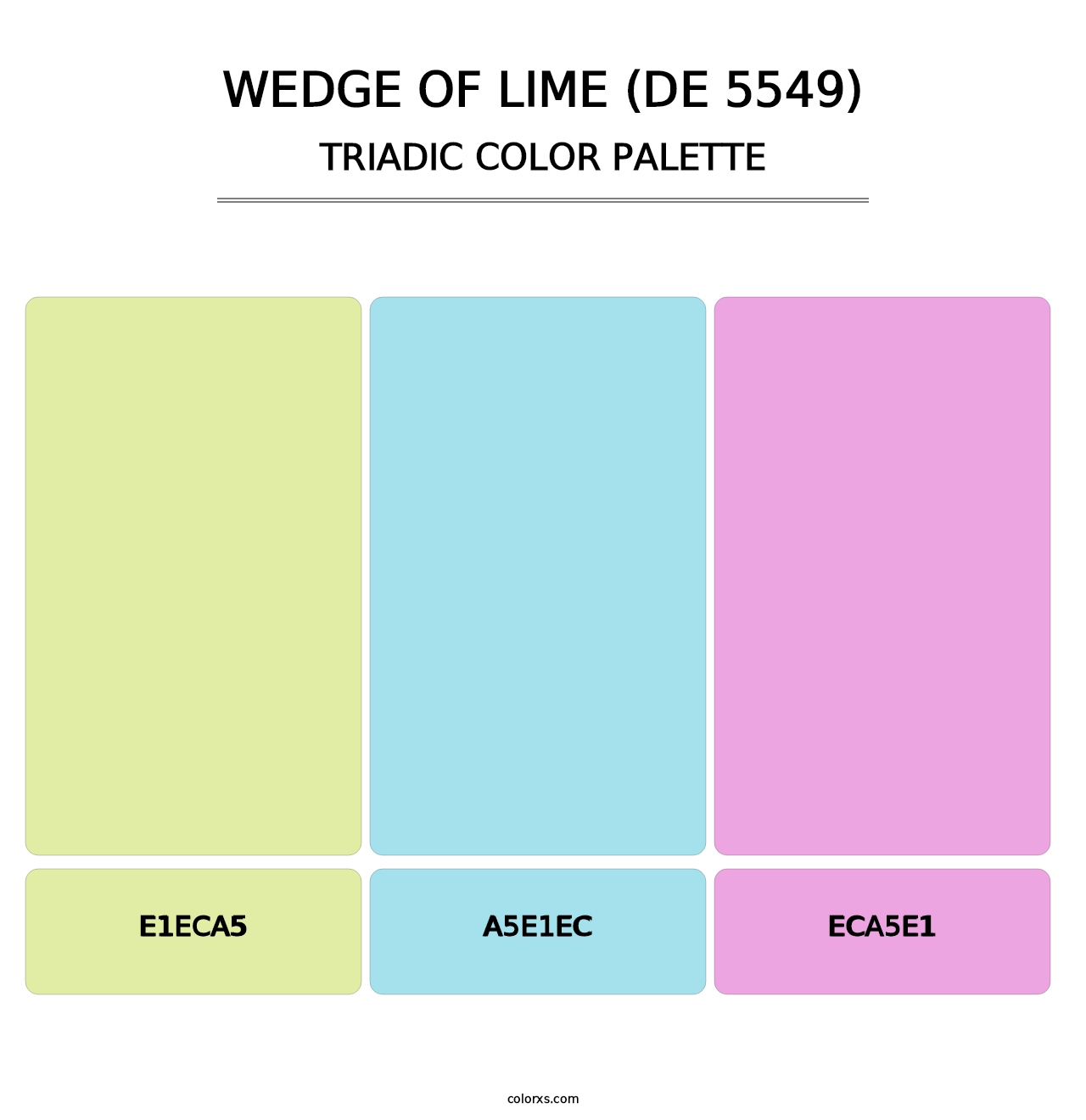 Wedge of Lime (DE 5549) - Triadic Color Palette