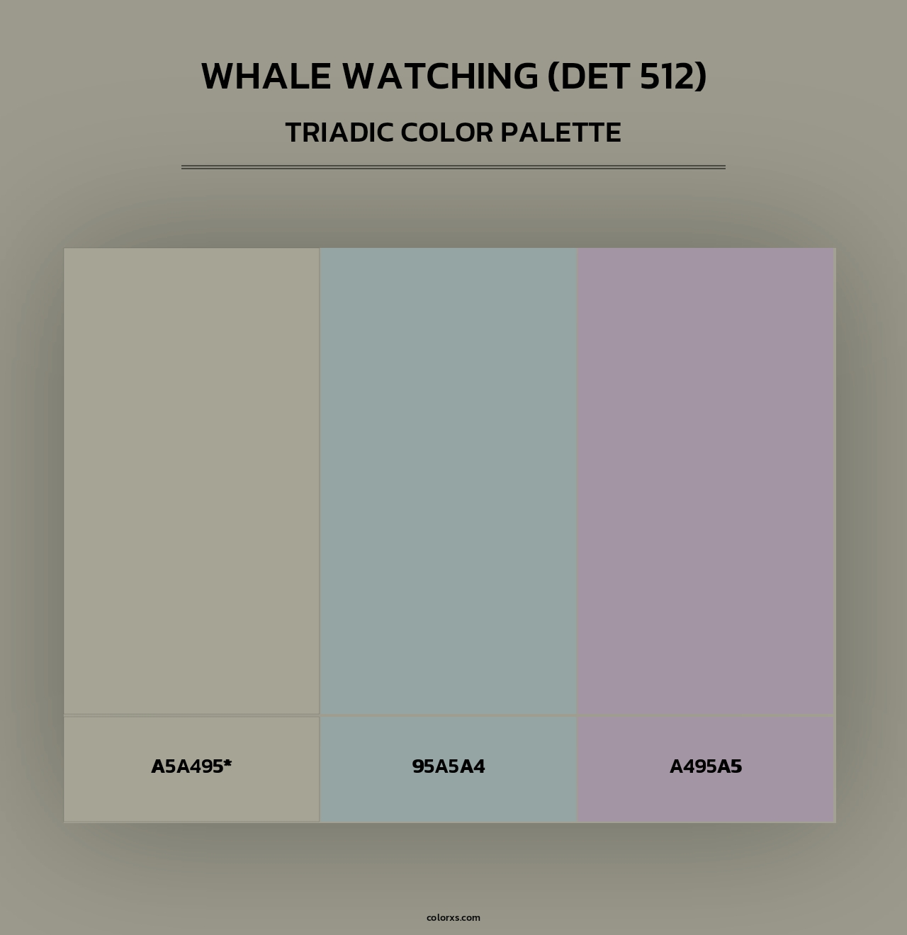 Whale Watching (DET 512) - Triadic Color Palette