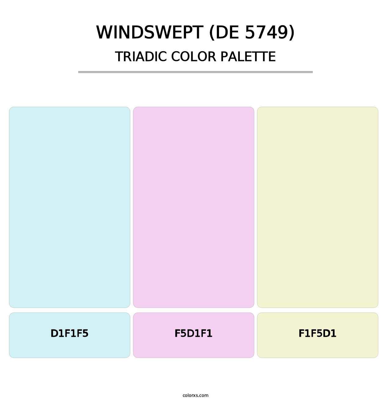 Windswept (DE 5749) - Triadic Color Palette