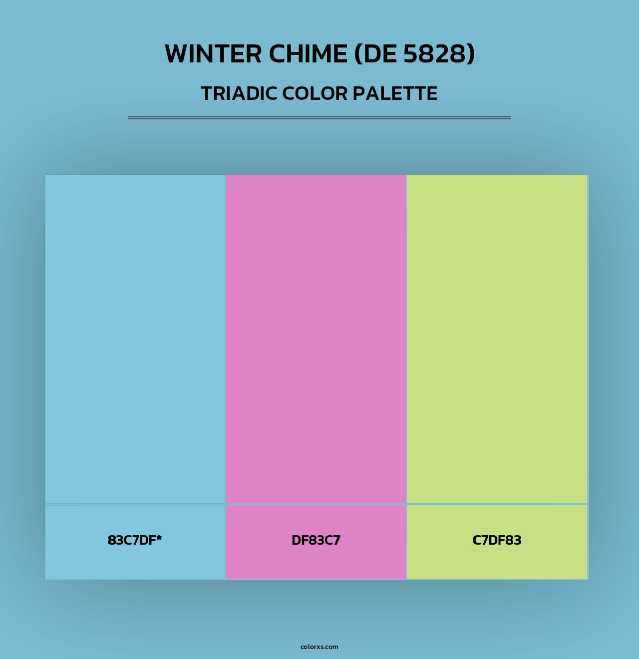 Winter Chime (DE 5828) - Triadic Color Palette