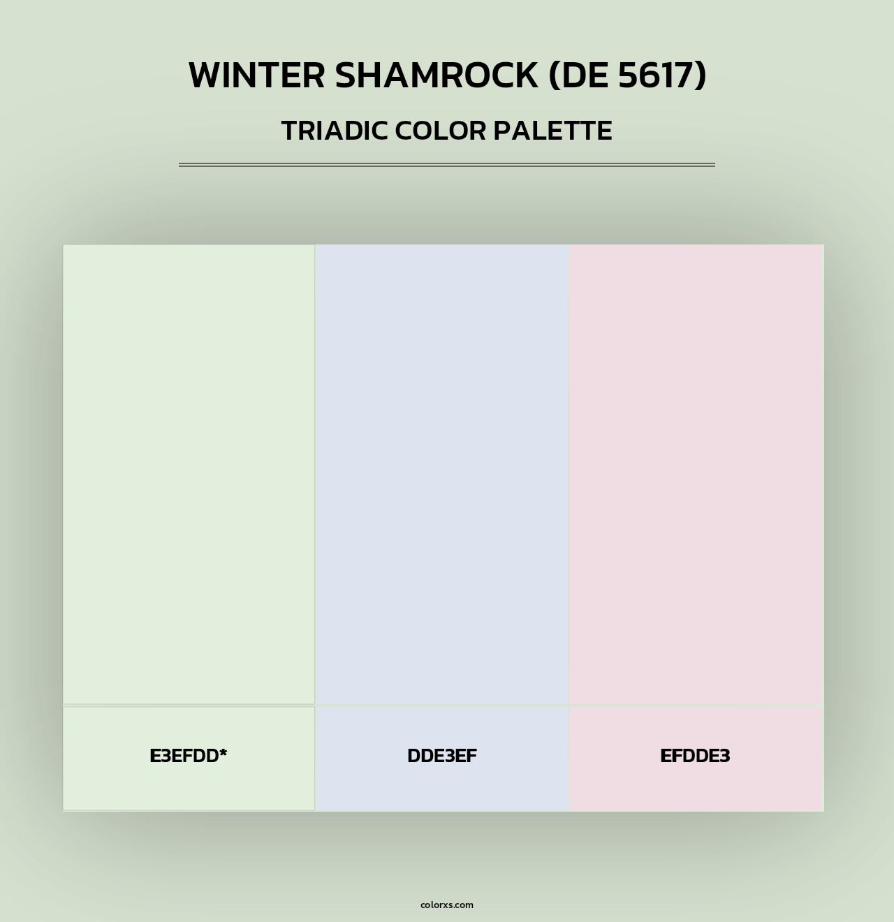 Winter Shamrock (DE 5617) - Triadic Color Palette