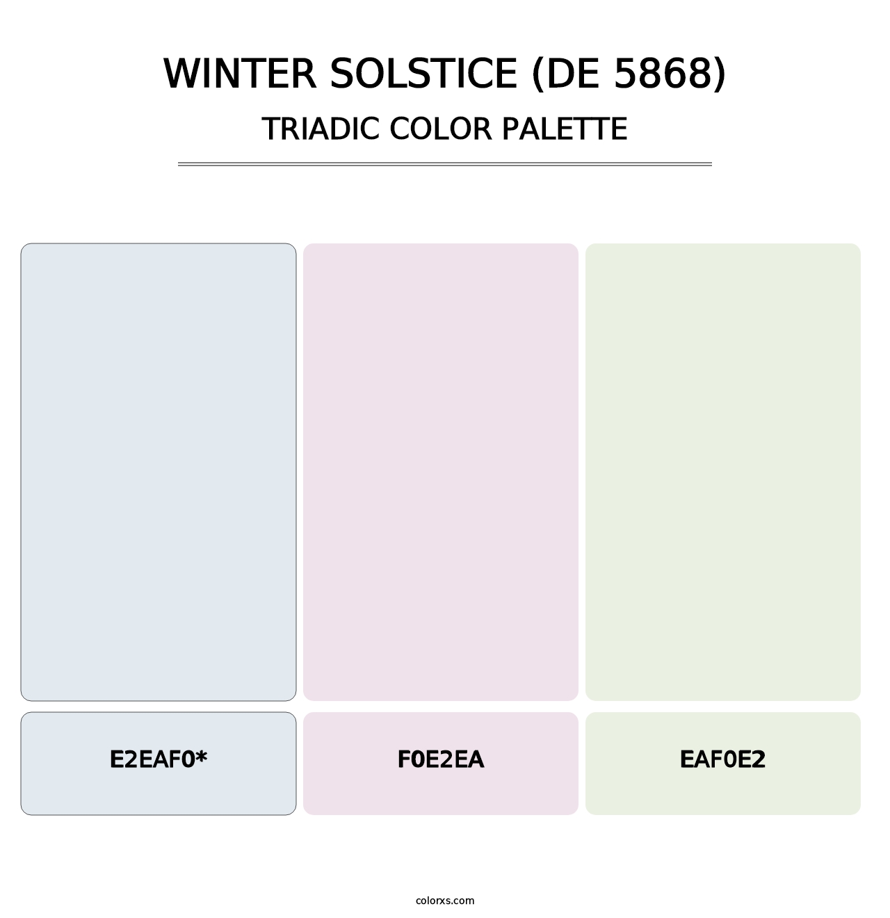Winter Solstice (DE 5868) - Triadic Color Palette