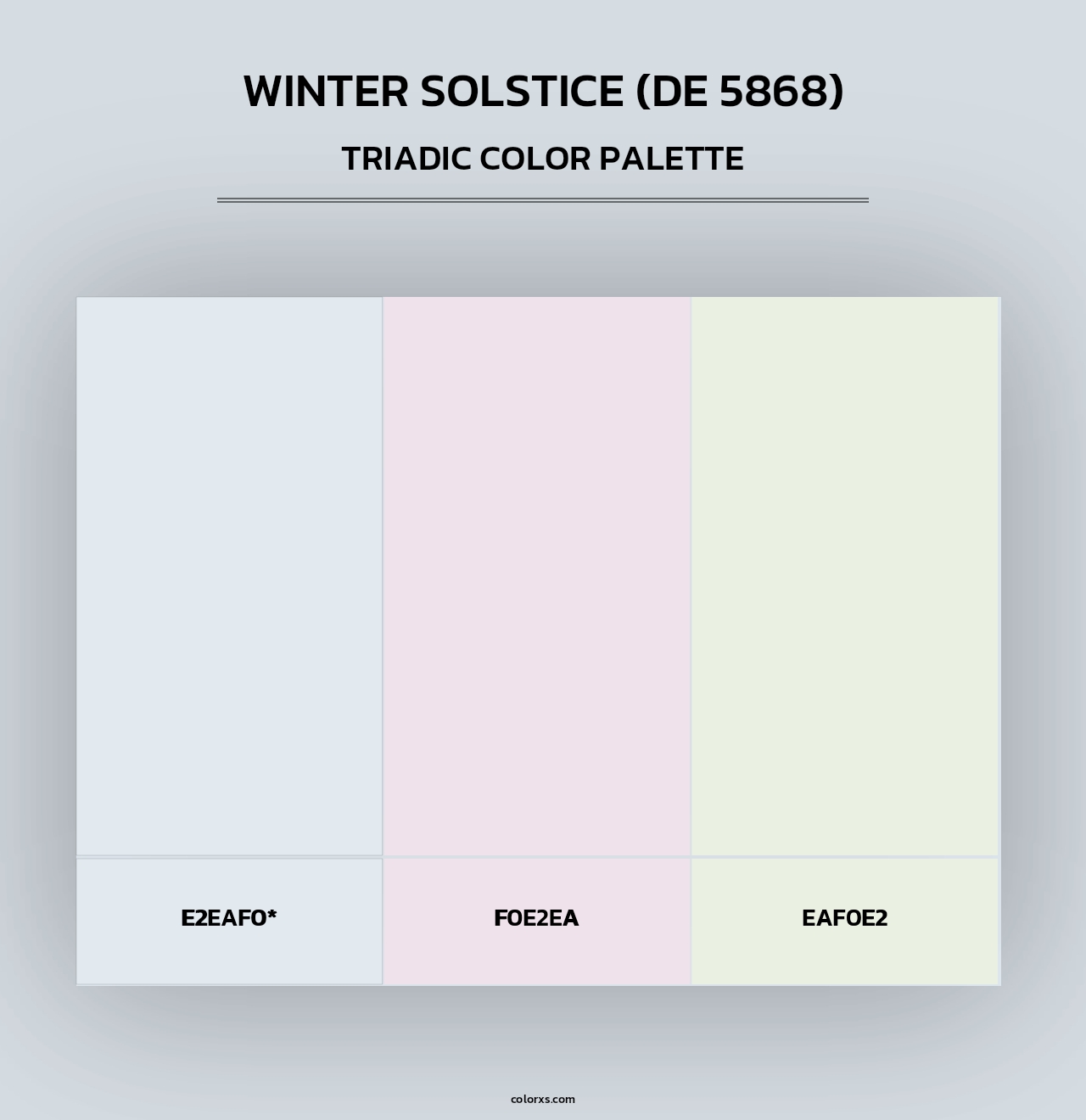 Winter Solstice (DE 5868) - Triadic Color Palette