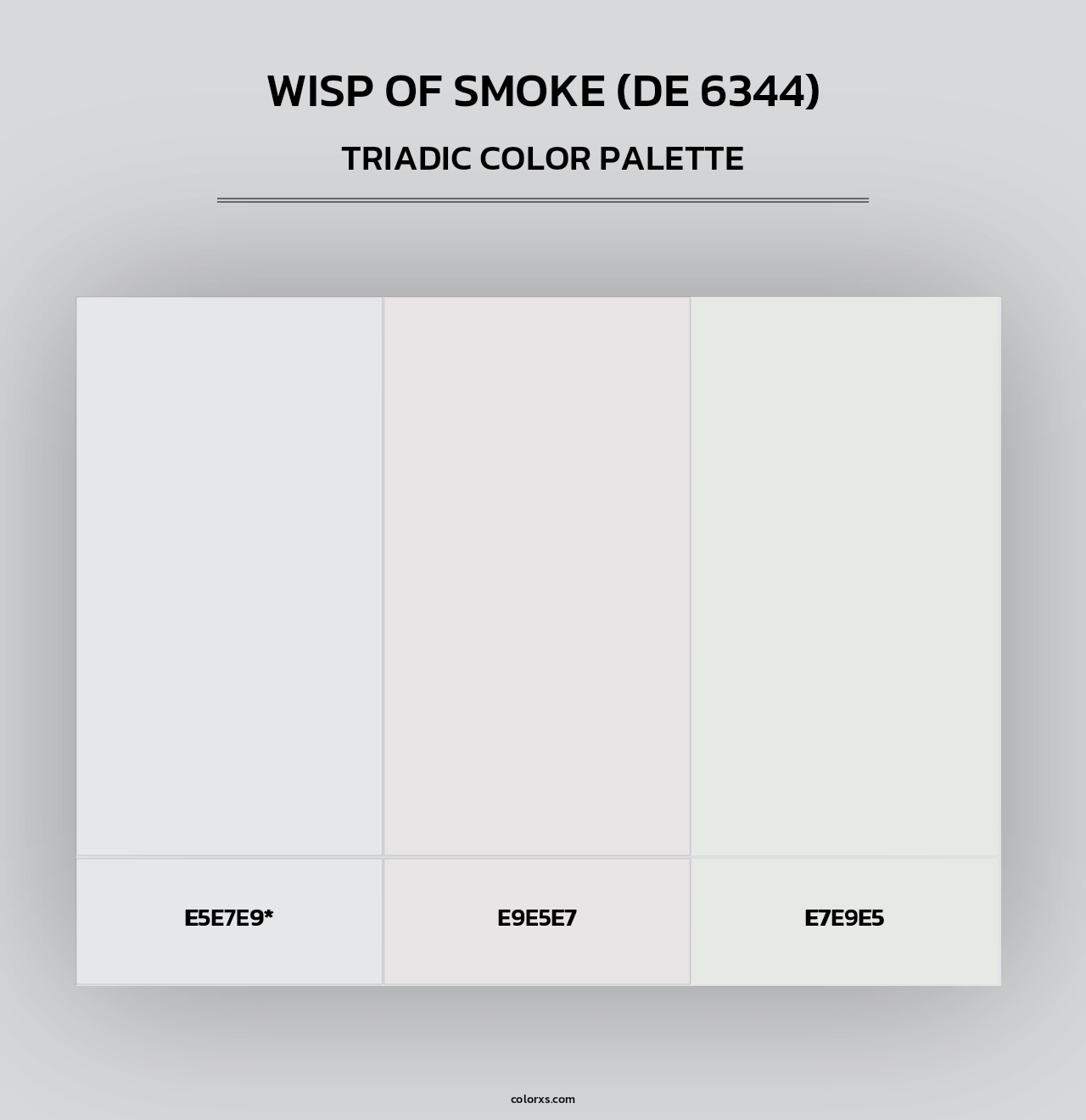 Wisp of Smoke (DE 6344) - Triadic Color Palette