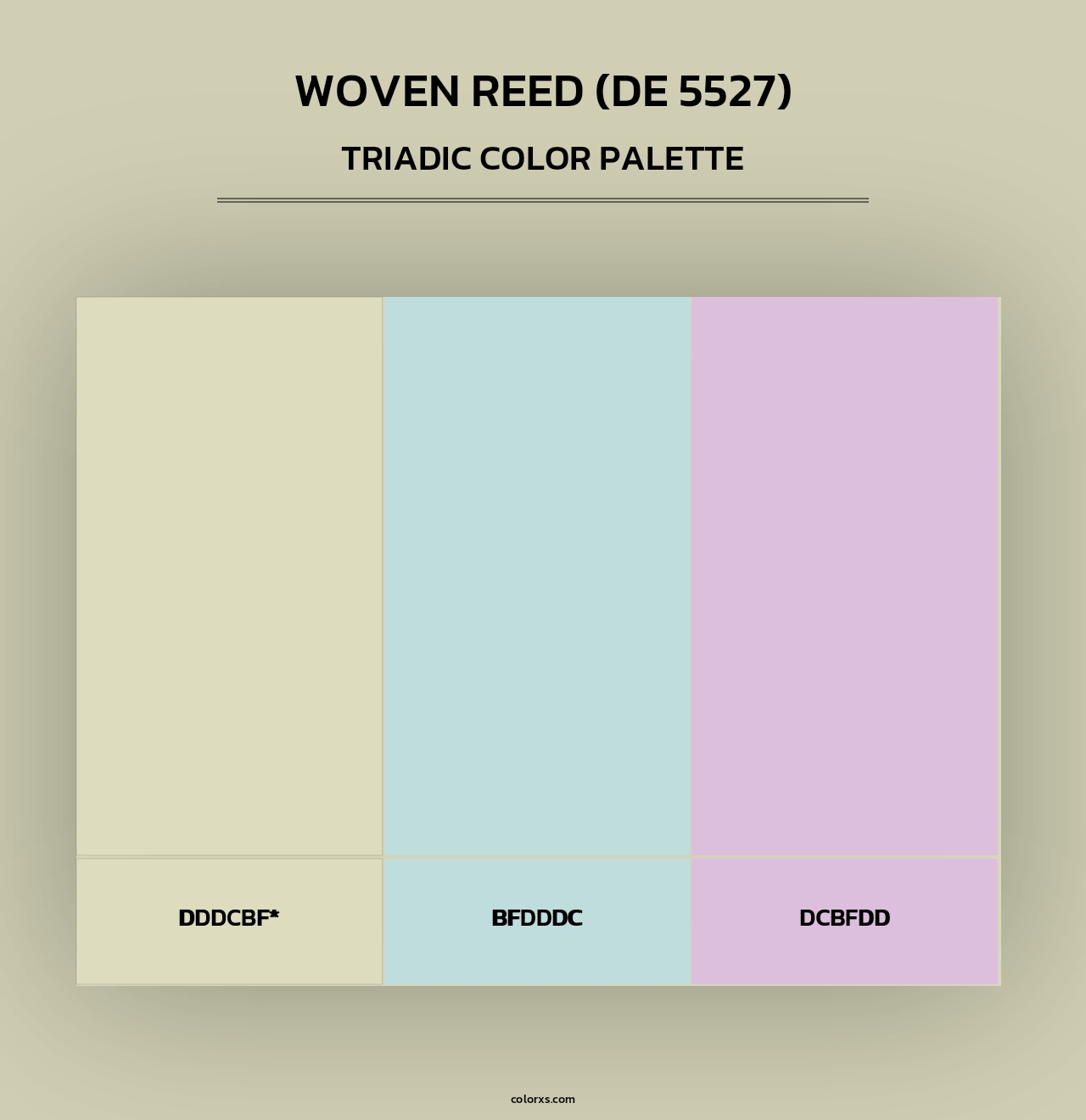 Woven Reed (DE 5527) - Triadic Color Palette