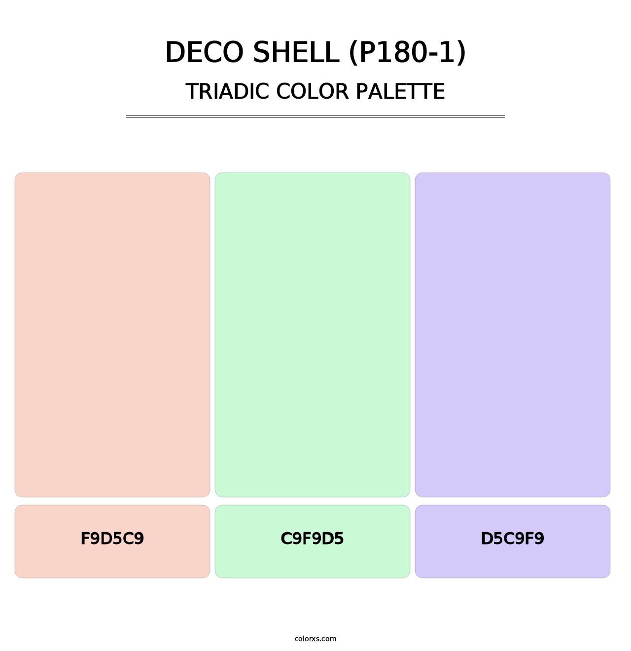 Deco Shell (P180-1) - Triadic Color Palette