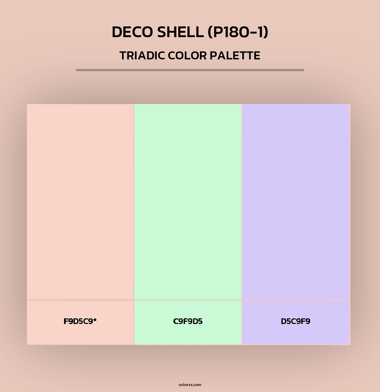 Deco Shell (P180-1) - Triadic Color Palette