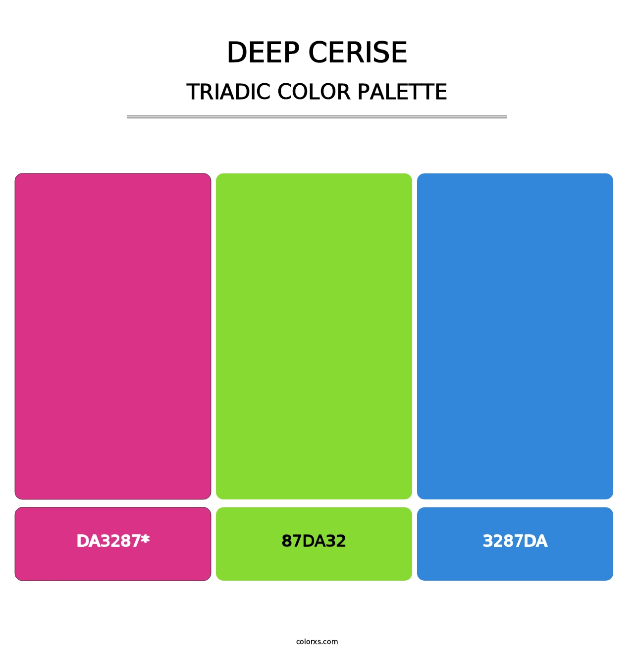 Deep Cerise - Triadic Color Palette