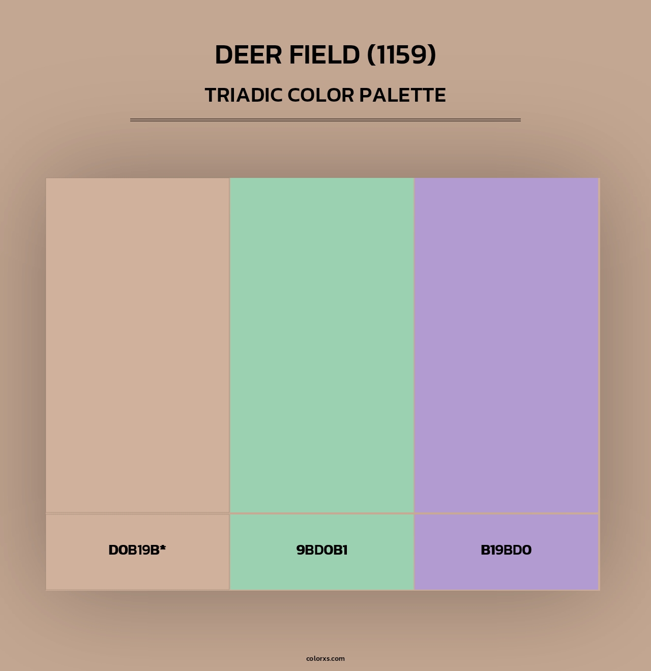 Deer Field (1159) - Triadic Color Palette