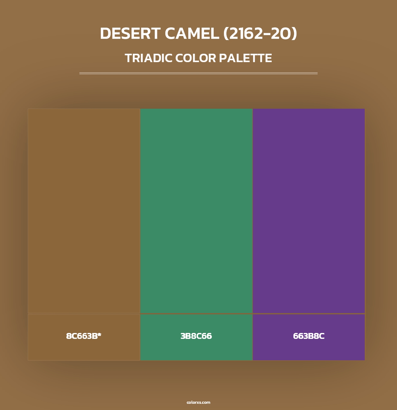 Desert Camel (2162-20) - Triadic Color Palette