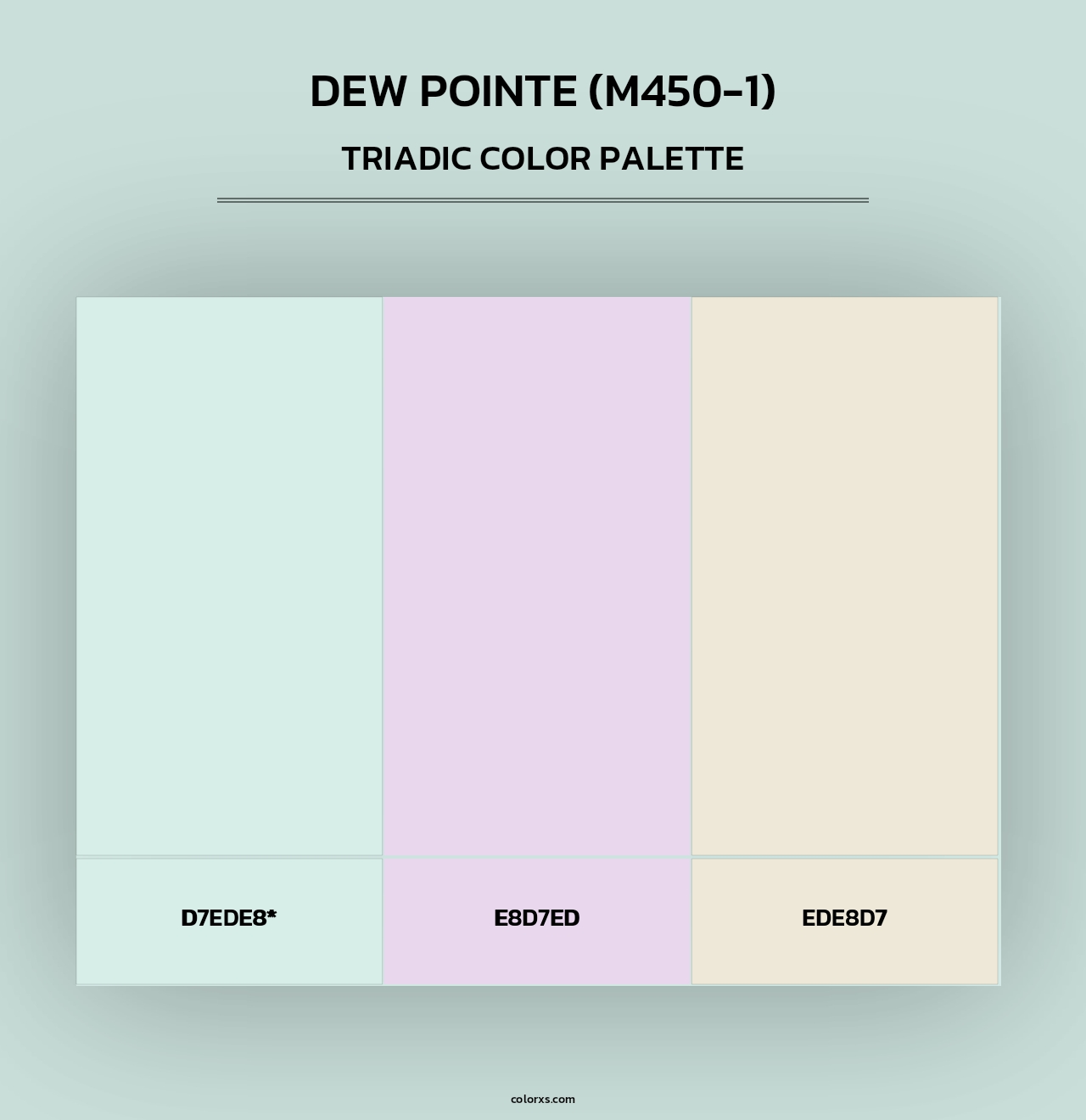 Dew Pointe (M450-1) - Triadic Color Palette