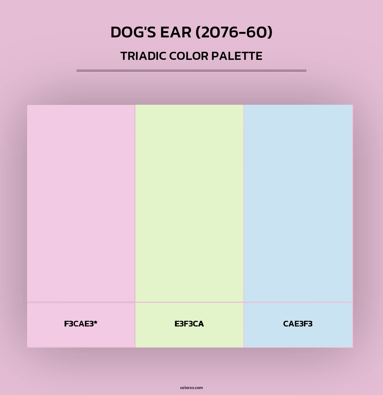Dog's Ear (2076-60) - Triadic Color Palette