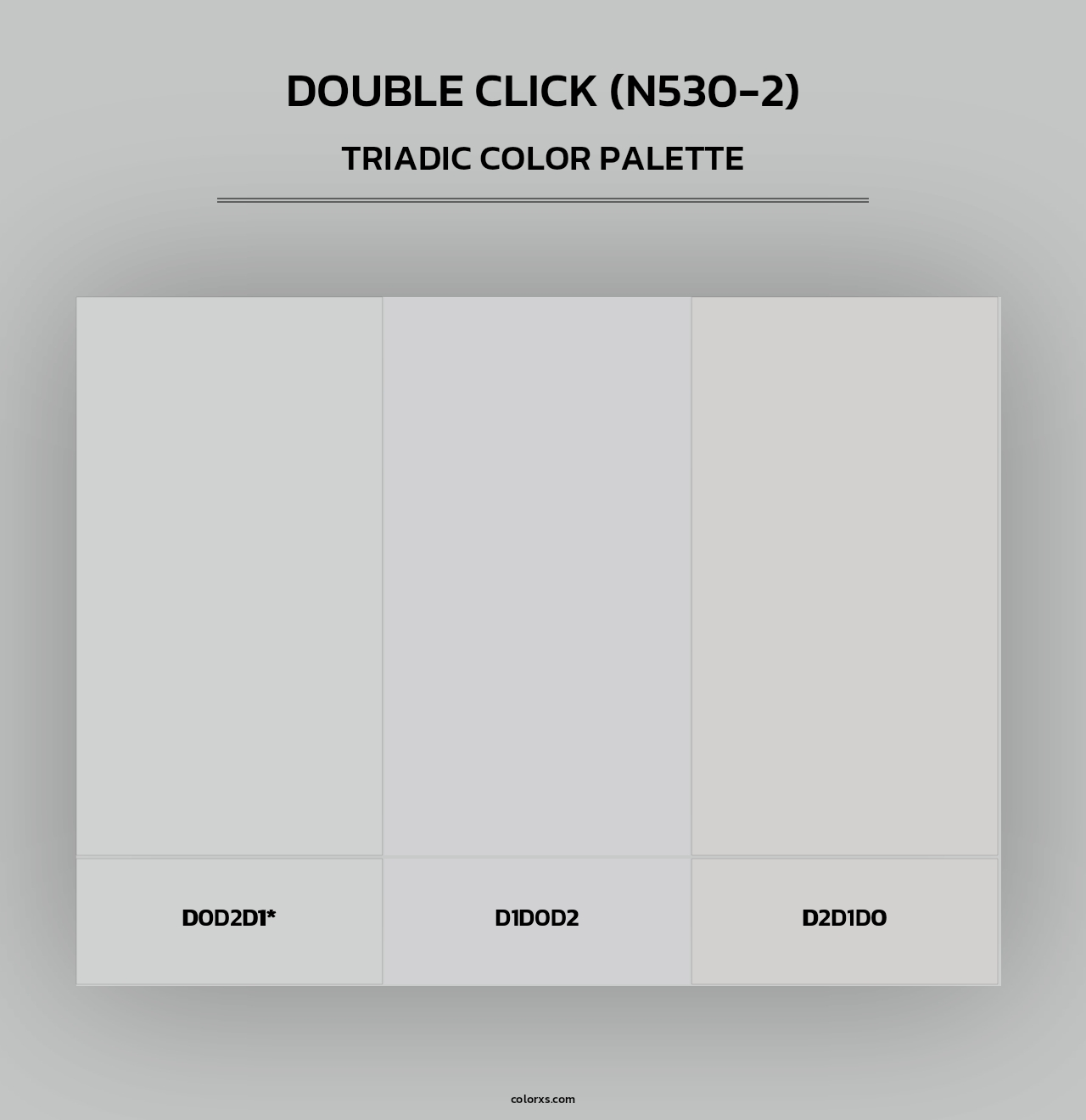 Double Click (N530-2) - Triadic Color Palette