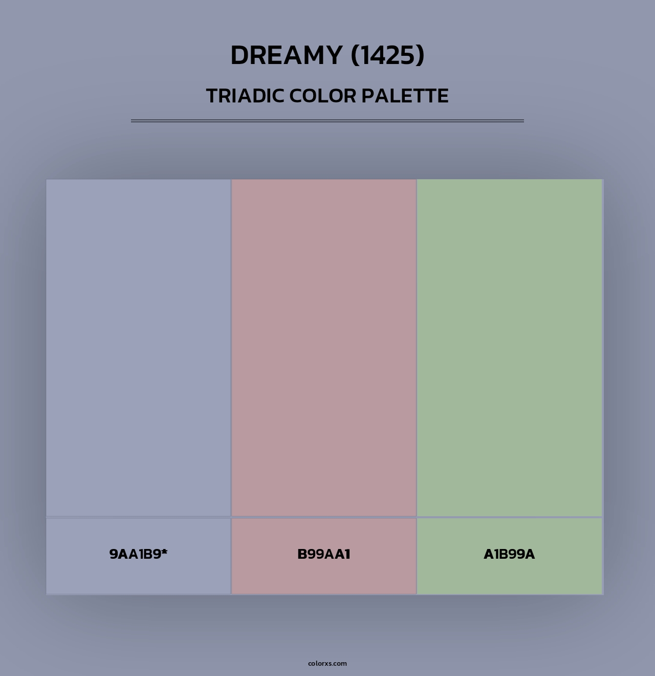 Dreamy (1425) - Triadic Color Palette