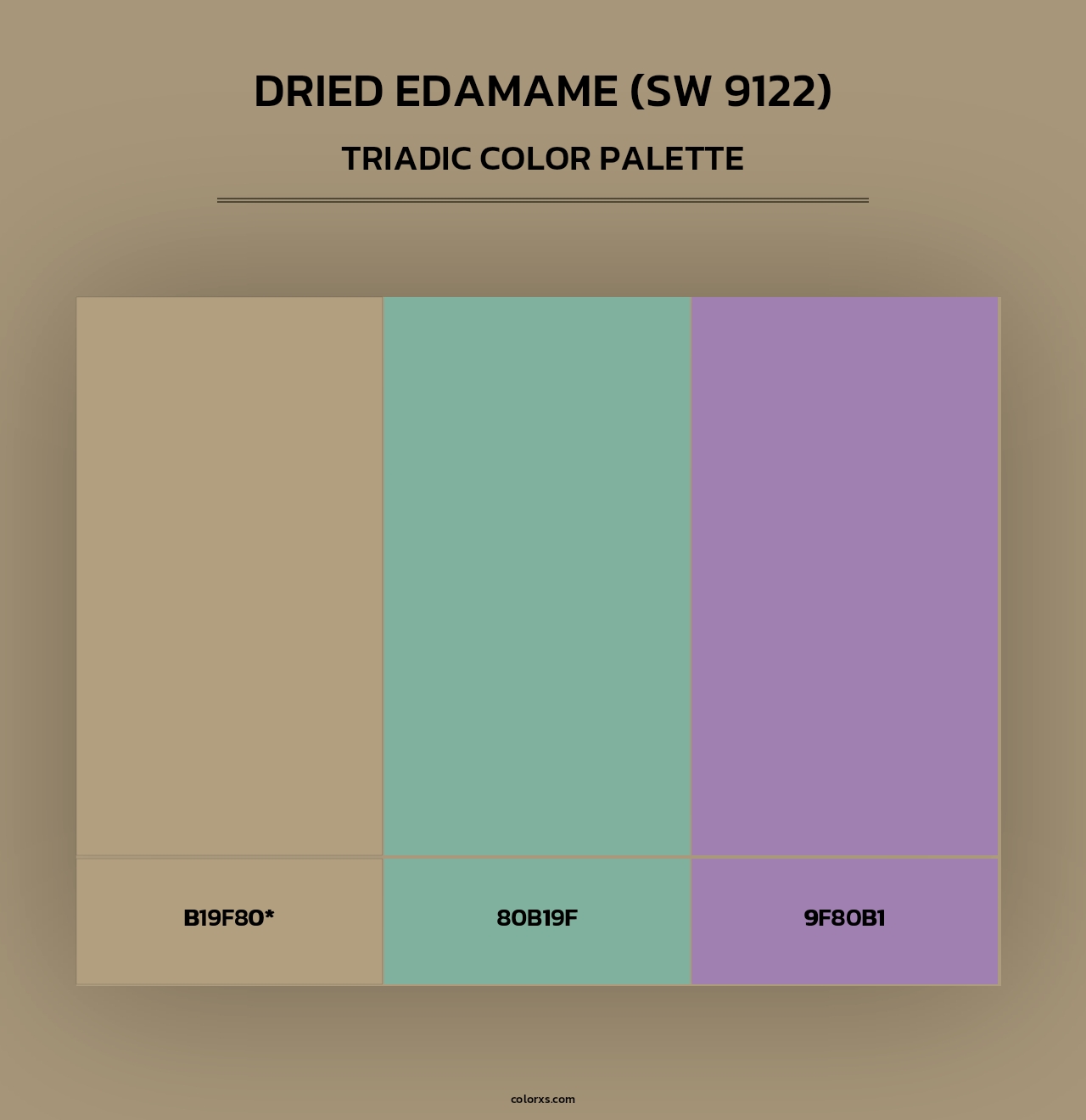 Sherwin Williams Dried Edamame (SW 9122) Paint coordinating colors and