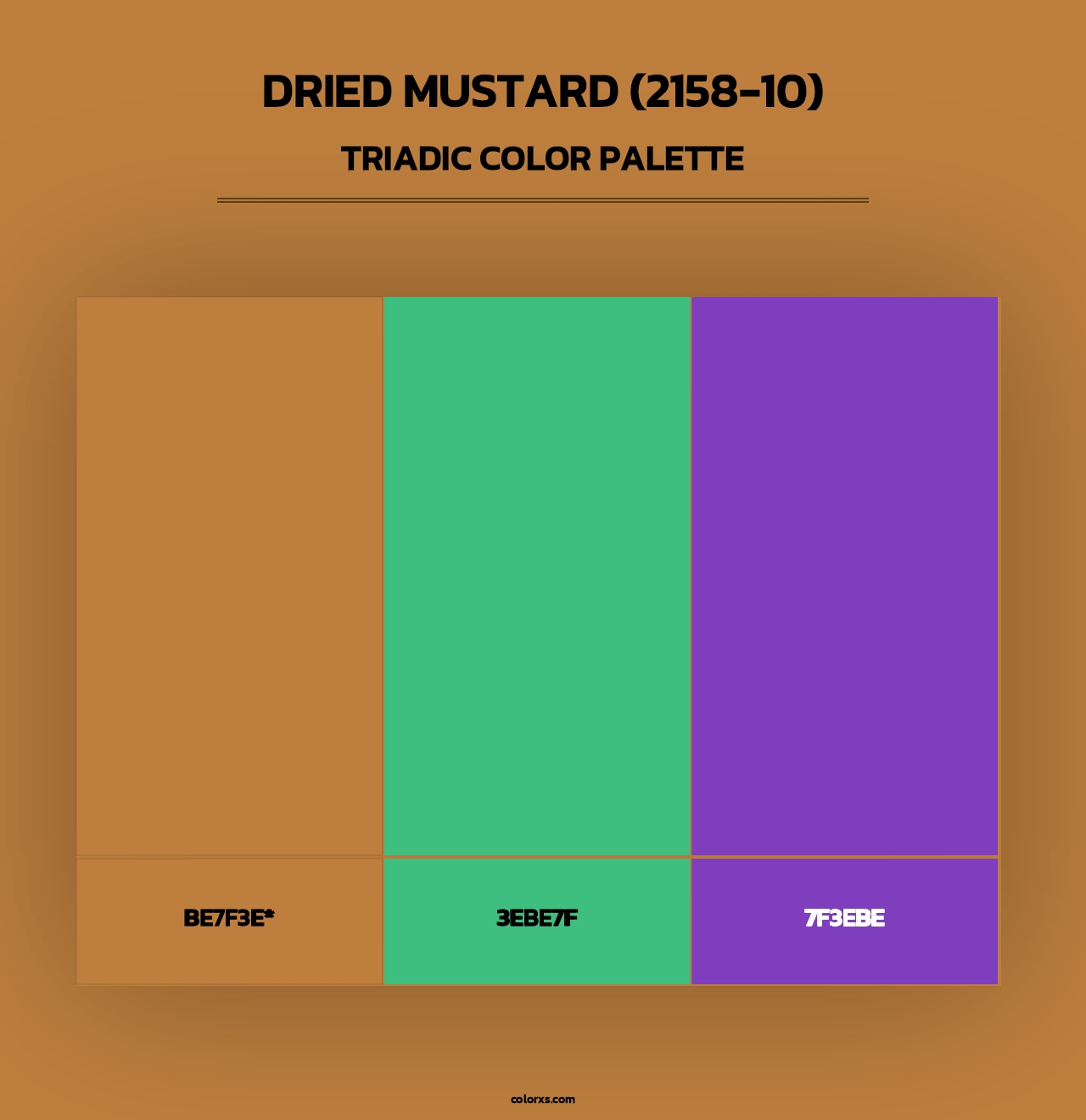 Dried Mustard (2158-10) - Triadic Color Palette