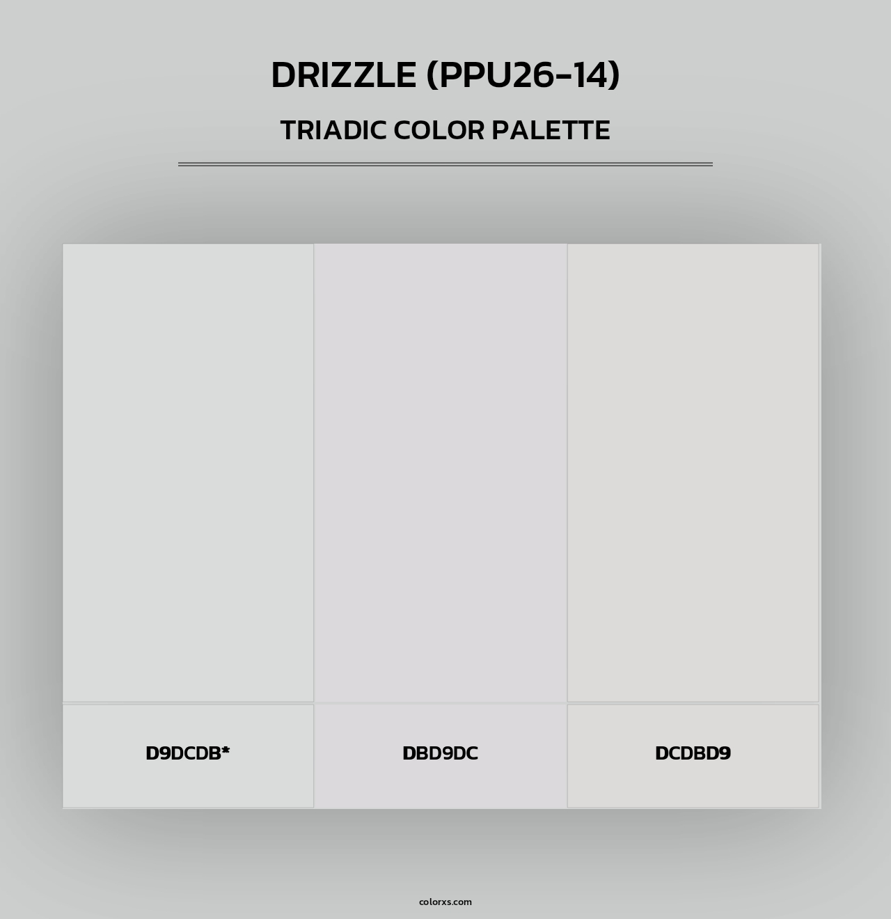Drizzle (PPU26-14) - Triadic Color Palette