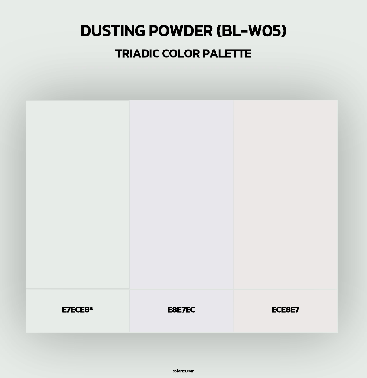 Dusting Powder (BL-W05) - Triadic Color Palette