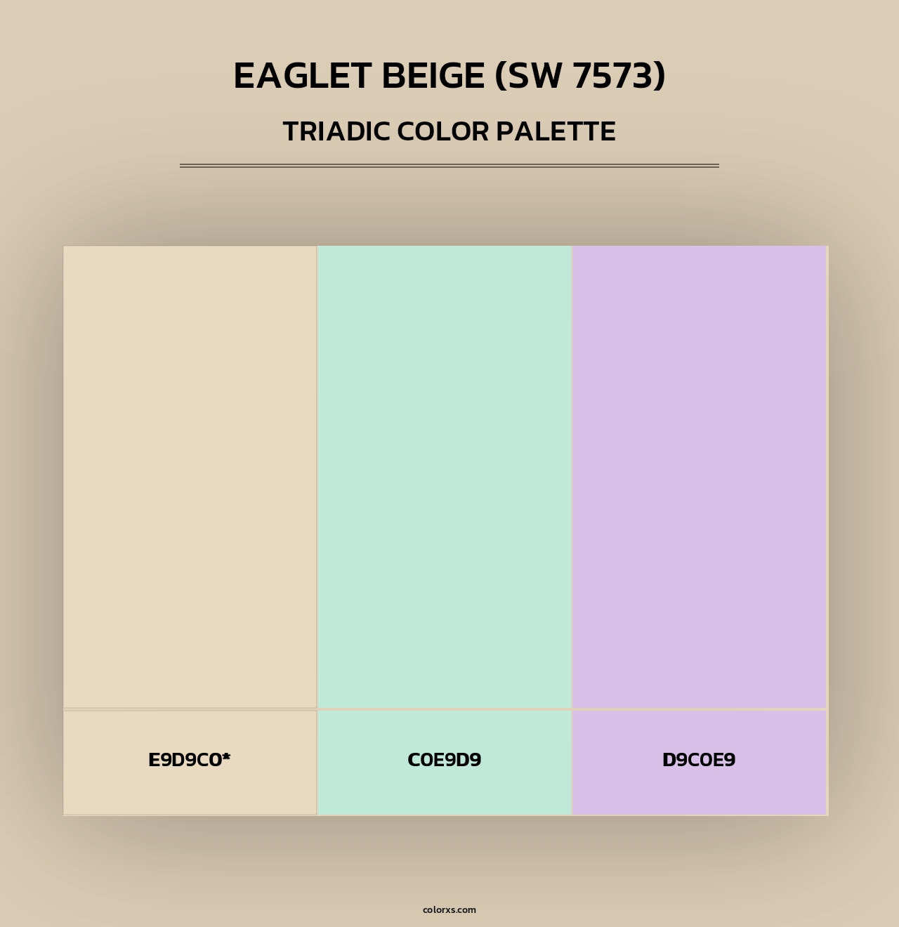 Eaglet Beige (SW 7573) - Triadic Color Palette