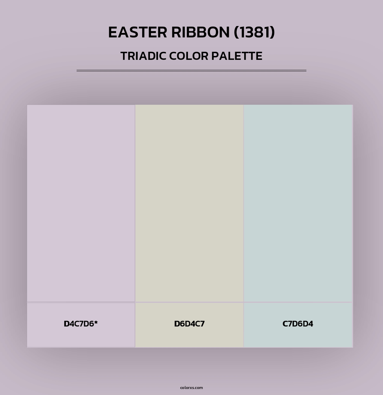 Easter Ribbon (1381) - Triadic Color Palette