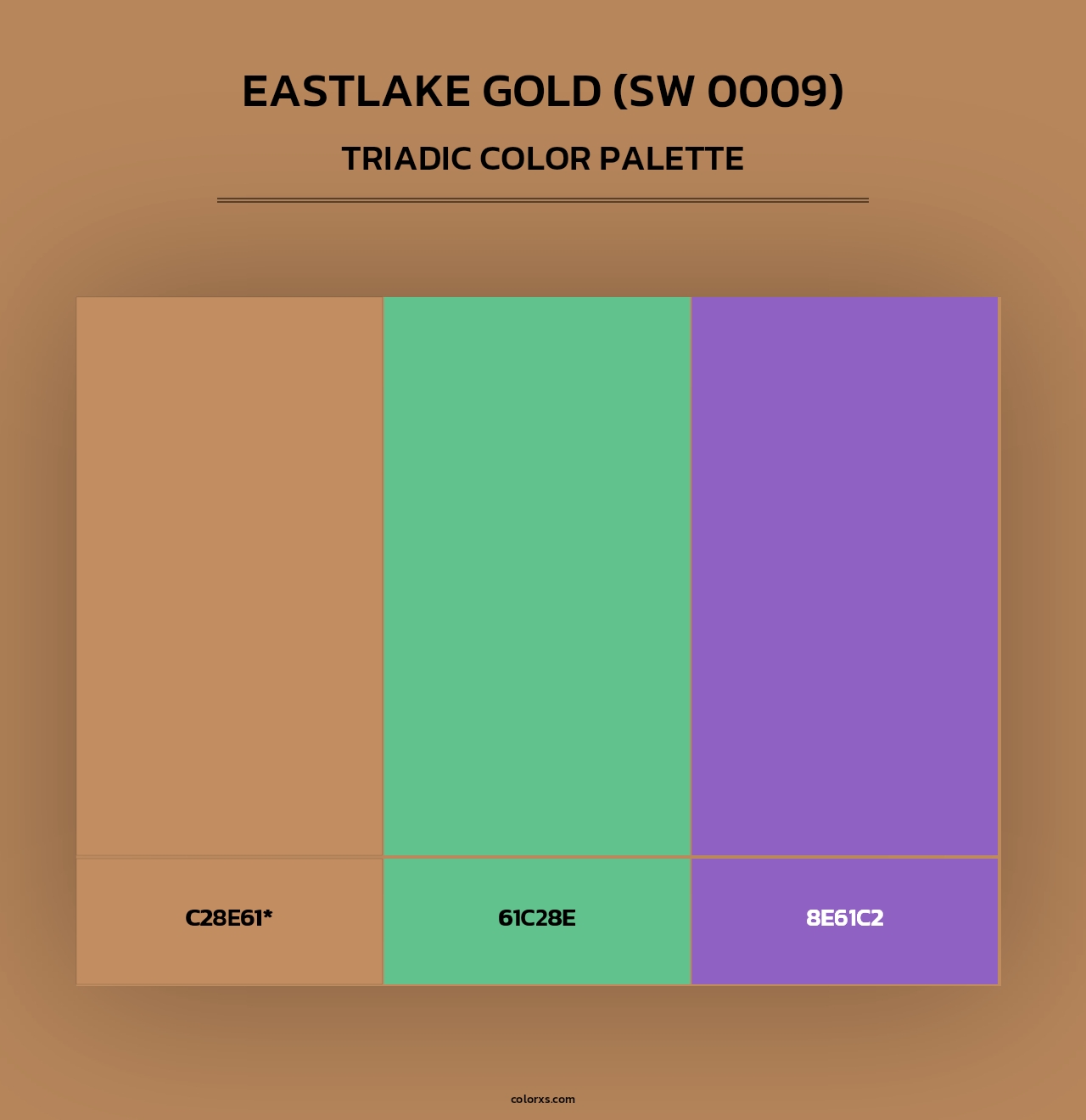 Eastlake Gold (SW 0009) - Triadic Color Palette