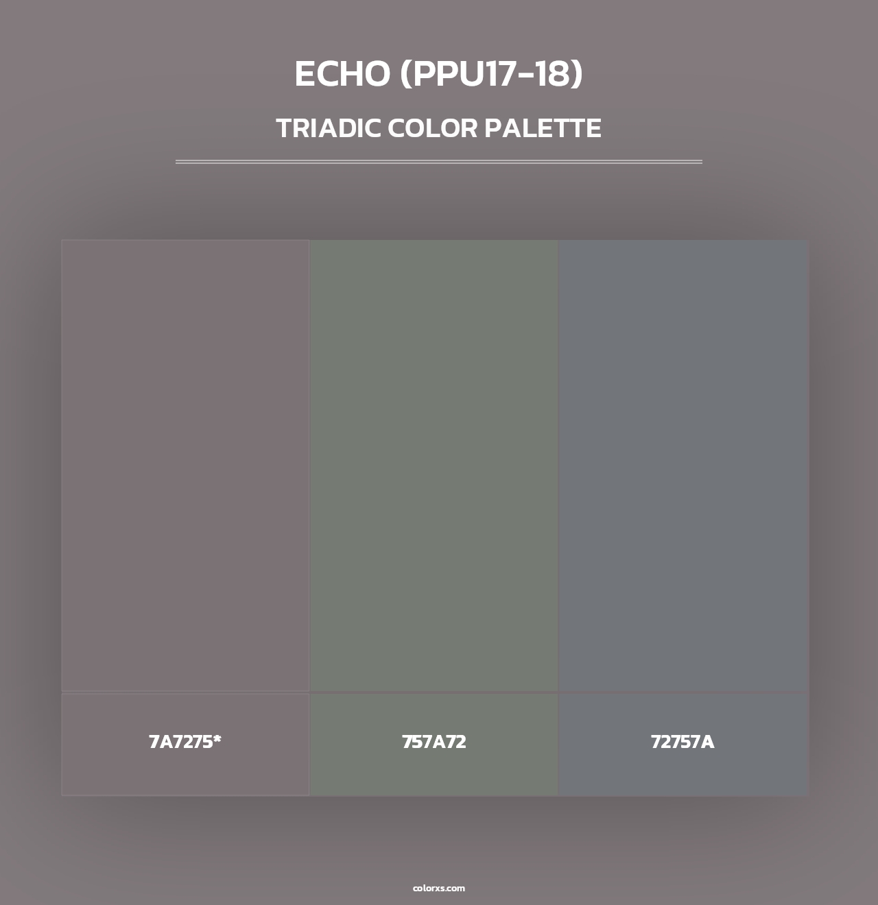 Echo (PPU17-18) - Triadic Color Palette