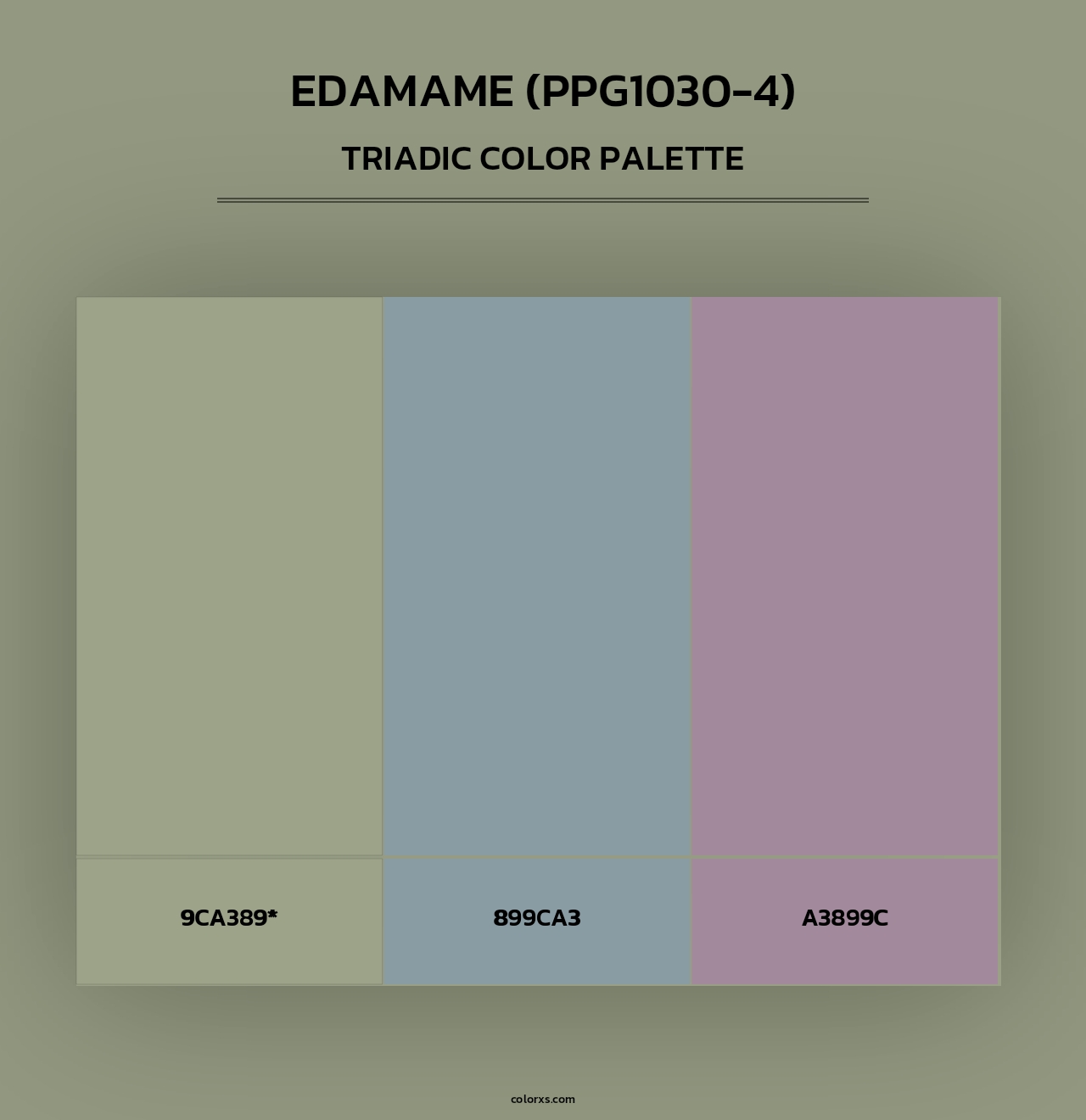 Edamame (PPG1030-4) - Triadic Color Palette