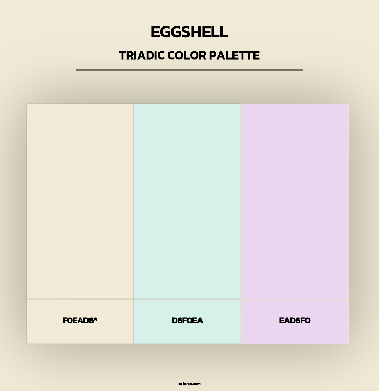 Eggshell - Triadic Color Palette