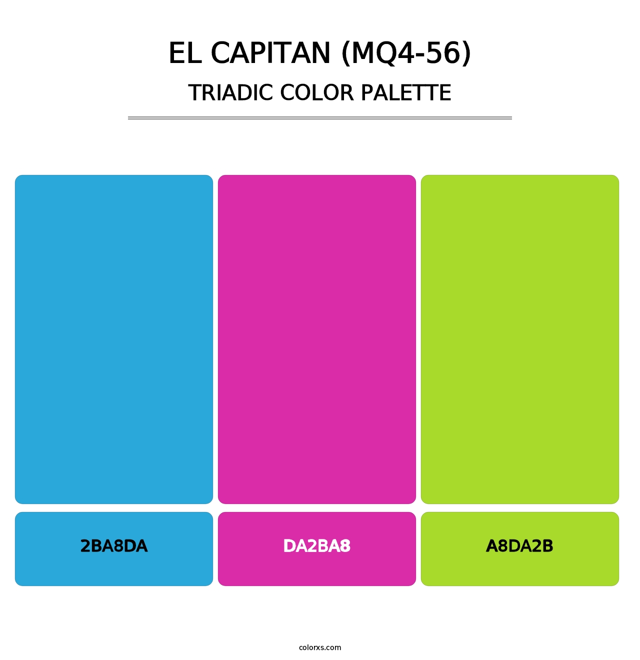 El Capitan (MQ4-56) - Triadic Color Palette